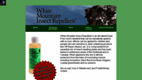 What Whitemountaininsectrepellent.com website looked like in 2017 (7 years ago)