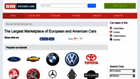 What Wowcarsales.com website looked like in 2017 (7 years ago)