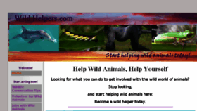 What Wildhelpers.com website looked like in 2017 (7 years ago)