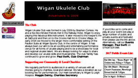 What Wiganukuleleclub.com website looked like in 2017 (7 years ago)