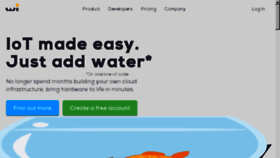What Wia.io website looked like in 2017 (8 years ago)