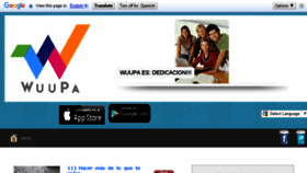 What Wuupa.com website looked like in 2017 (7 years ago)