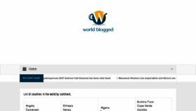 What Worldblogged.com website looked like in 2017 (7 years ago)