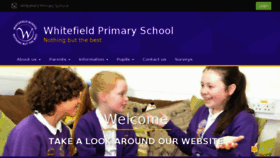 What Whitefieldprimaryschool.co.uk website looked like in 2017 (7 years ago)