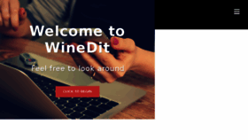 What Winedit.com website looked like in 2017 (7 years ago)