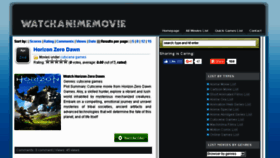 What Watchanimemovie.com website looked like in 2017 (7 years ago)