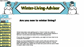 What Winter-living-advisor.com website looked like in 2017 (7 years ago)