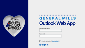 What Webmail.genmills.com website looked like in 2017 (7 years ago)
