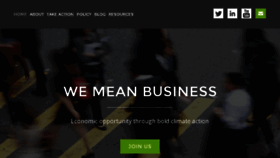 What Wemeanbusinesscoalition.org website looked like in 2017 (7 years ago)