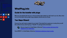 What Whatplug.info website looked like in 2017 (7 years ago)