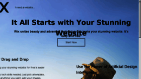 What Wixwebsitebuilder.com website looked like in 2017 (7 years ago)