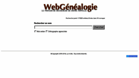 What Webgenealogie.com website looked like in 2017 (7 years ago)