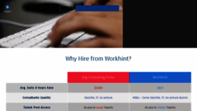 What Workhint.com website looked like in 2017 (7 years ago)