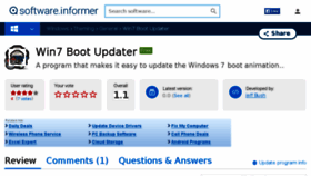 What Win7-boot-updater.software.informer.com website looked like in 2017 (7 years ago)