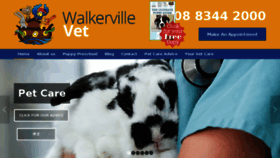 What Walkervillevet.com.au website looked like in 2017 (7 years ago)