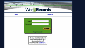 What Workrecords.com website looked like in 2017 (7 years ago)