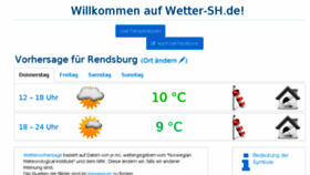 What Wetter-sh.de website looked like in 2017 (7 years ago)