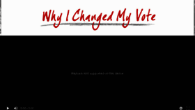 What Whyichangedmyvote.com website looked like in 2017 (7 years ago)