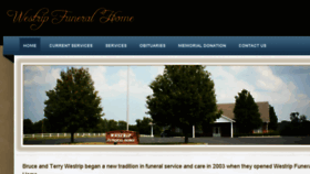 What Westripfuneralhome.com website looked like in 2017 (7 years ago)