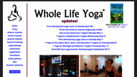 What Wholelifeyoga.com website looked like in 2017 (7 years ago)