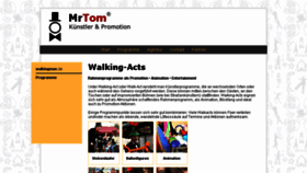 What Walkingman.de website looked like in 2017 (7 years ago)