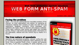What Webformantispam.com website looked like in 2017 (6 years ago)