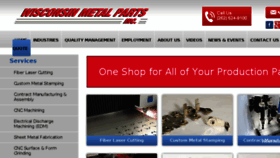 What Wisconsinmetalparts.com website looked like in 2017 (7 years ago)