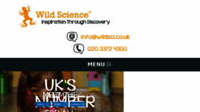 What Wildsci.co.uk website looked like in 2017 (7 years ago)