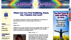 What Wellbeingalignment.com website looked like in 2017 (7 years ago)
