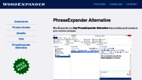 What Wordexpander.net website looked like in 2017 (7 years ago)