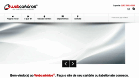What Webcartorios.com.br website looked like in 2017 (7 years ago)