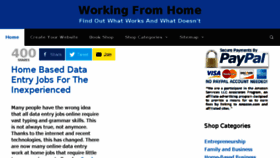 What Workingfromhome.news website looked like in 2017 (7 years ago)