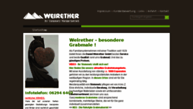 What Weirether.de website looked like in 2017 (9 years ago)