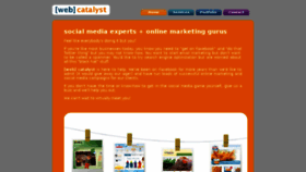 What Webcatalyst.net website looked like in 2017 (7 years ago)