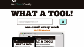 What Webtoolsweekly.com website looked like in 2017 (7 years ago)