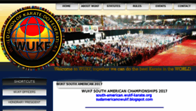 What Wukf-karate.org website looked like in 2017 (6 years ago)