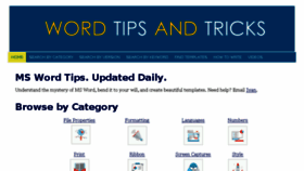 What Wordtipsandtricks.com website looked like in 2017 (7 years ago)