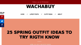 What Wachabuy.com website looked like in 2017 (7 years ago)