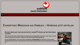 What Webfant.de website looked like in 2017 (6 years ago)