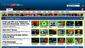 What Wfreegame.com website looked like in 2017 (7 years ago)