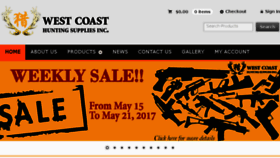 What Westcoasthunting.ca website looked like in 2017 (6 years ago)