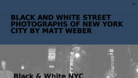 What Weber-street-photography.com website looked like in 2017 (6 years ago)