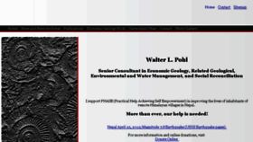 What Walter-pohl.com website looked like in 2017 (6 years ago)