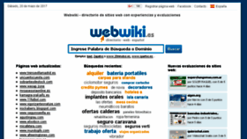 What Webwiki.es website looked like in 2017 (6 years ago)