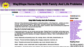 What Way2hope.org website looked like in 2017 (6 years ago)