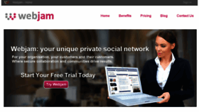 What Webjam.com website looked like in 2017 (6 years ago)