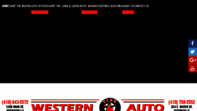 What Westerntireandauto.com website looked like in 2017 (6 years ago)