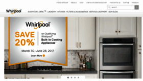 What Whirlpoolappliances.ca website looked like in 2017 (6 years ago)