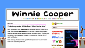 What Winniecooper.net website looked like in 2017 (6 years ago)