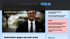 What Woonnieuws.nl website looked like in 2017 (6 years ago)